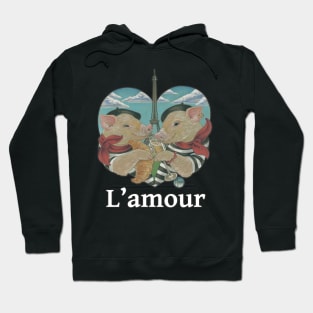 Paris Pigs - L'amour - Quote Hoodie